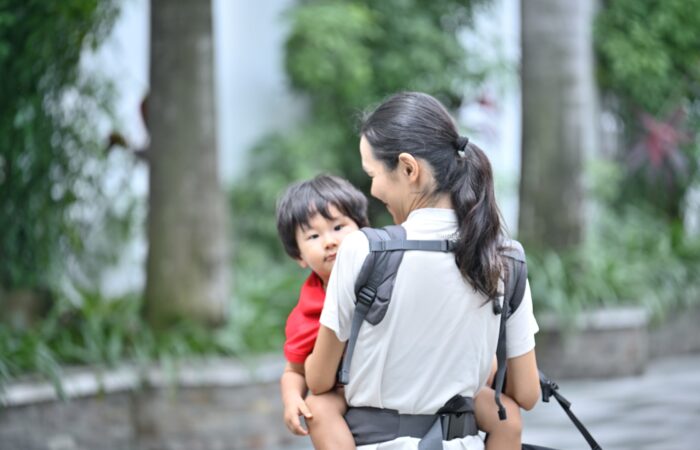 Parent supporting child through emotional meltdown calmly
